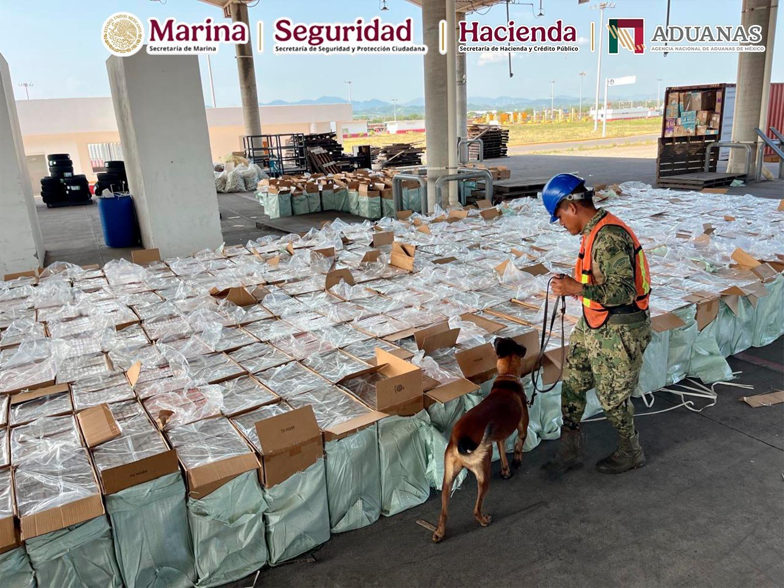 Aseguran en control aduanero de Michoacán cerca de 10 millones de cigarros ilícitos