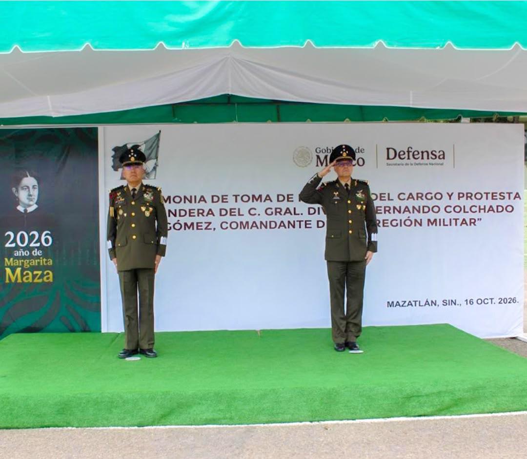 Fernando Colchado asume la III Región Militar en Mazatlán; suman cuatro comandantes en dos años